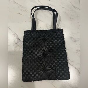 Elegant Black Crochet purse